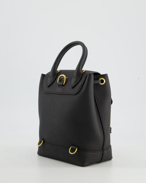 Louis Vuitton Lockme Mini Backpack Black Grainy Calfskin GHW 16 L x 19.4 H  x 10.0 W cm Tahun 2018 Adjustable straps, sling, backpack…