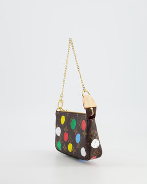 *HOT* Louis Vuitton X Yayoi Kusama Mini Pochette Bag in Monogram Canvas