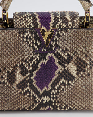 *FIRE PRICE* Louis Vuitton Capucines-BB Bag in Black and Python Handle with  Silver Hardware RRP £5900
