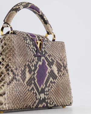 Louis Vuitton Red Capucines BB Bag W/ Python Details – The Closet