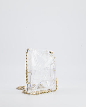 Chanel Limited Edition Transparent Bottle Minaudière Clutch Plexiglass Bag