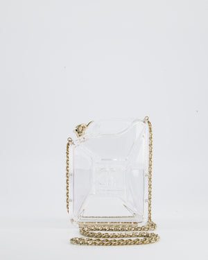 COLLECTORS* Chanel Clear Plexiglass Bottle Minaudière Bag with