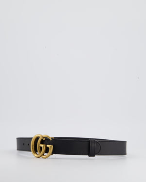 Gucci - New GG Black Leather Belt