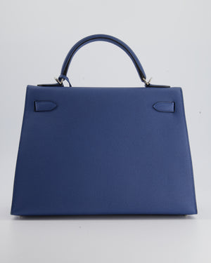 Hermes Light Blue Epsom Kelly 32cm Sellier Bag