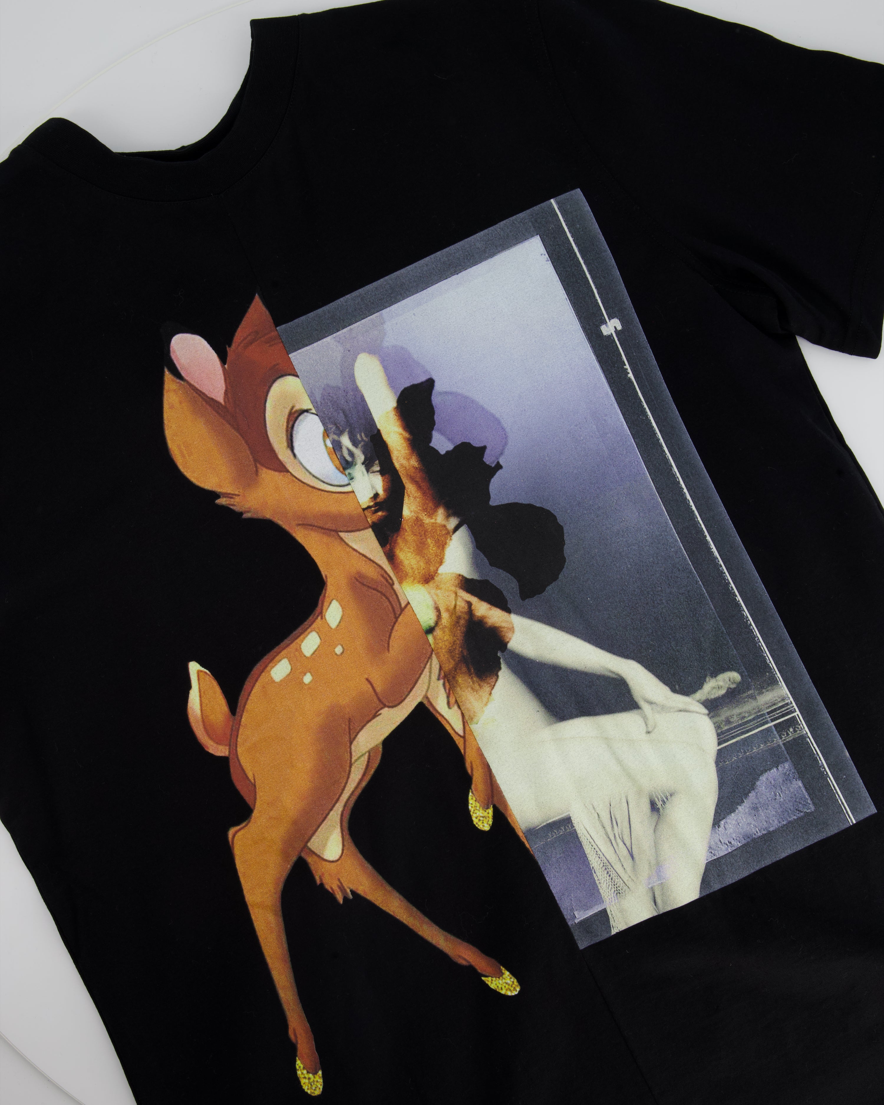 Givenchy Black Bambi Logo Printed T-shirt Size XS (UK 8 - 10 ...