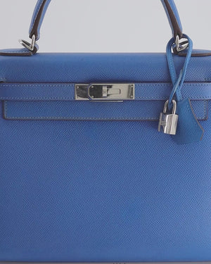 Hermès Kelly Sellier 28 Epsom Bleu Zanzibar GHW