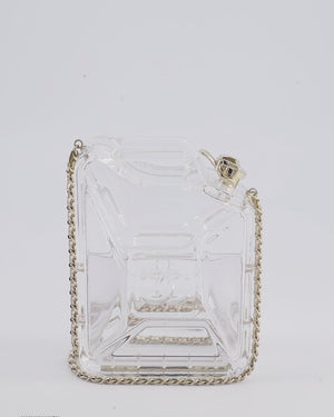 COLLECTORS* Chanel Clear Plexiglass Bottle Minaudière Bag with
