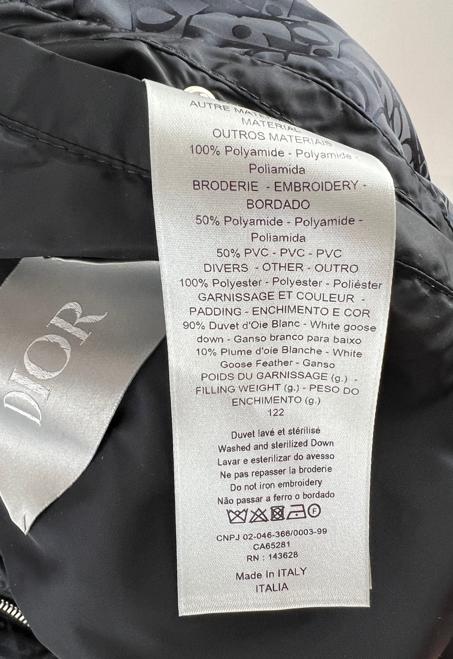 Christian Dior Dior Oblique Dior Oblique Down Jacket 2019-20FW, Blue, 42